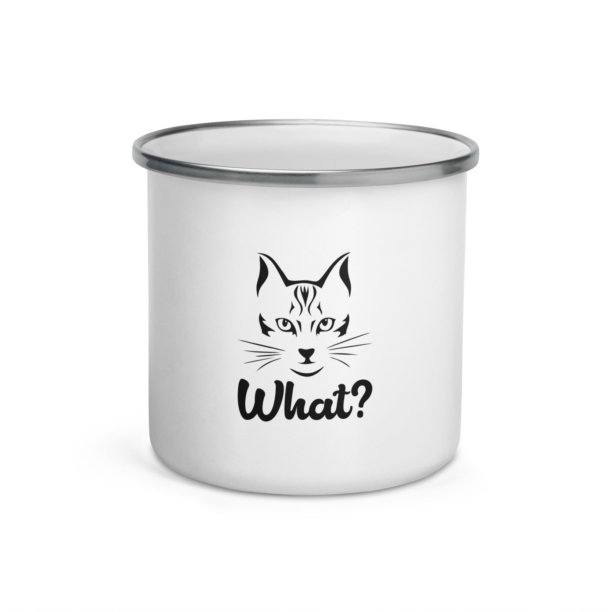 WHAT? - Enamel Mug