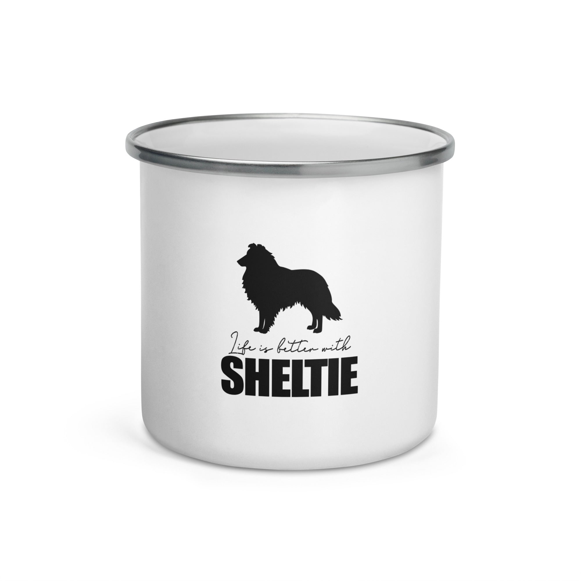 LIFE IS BETTER WITH SHELTIE - Enamel Mug