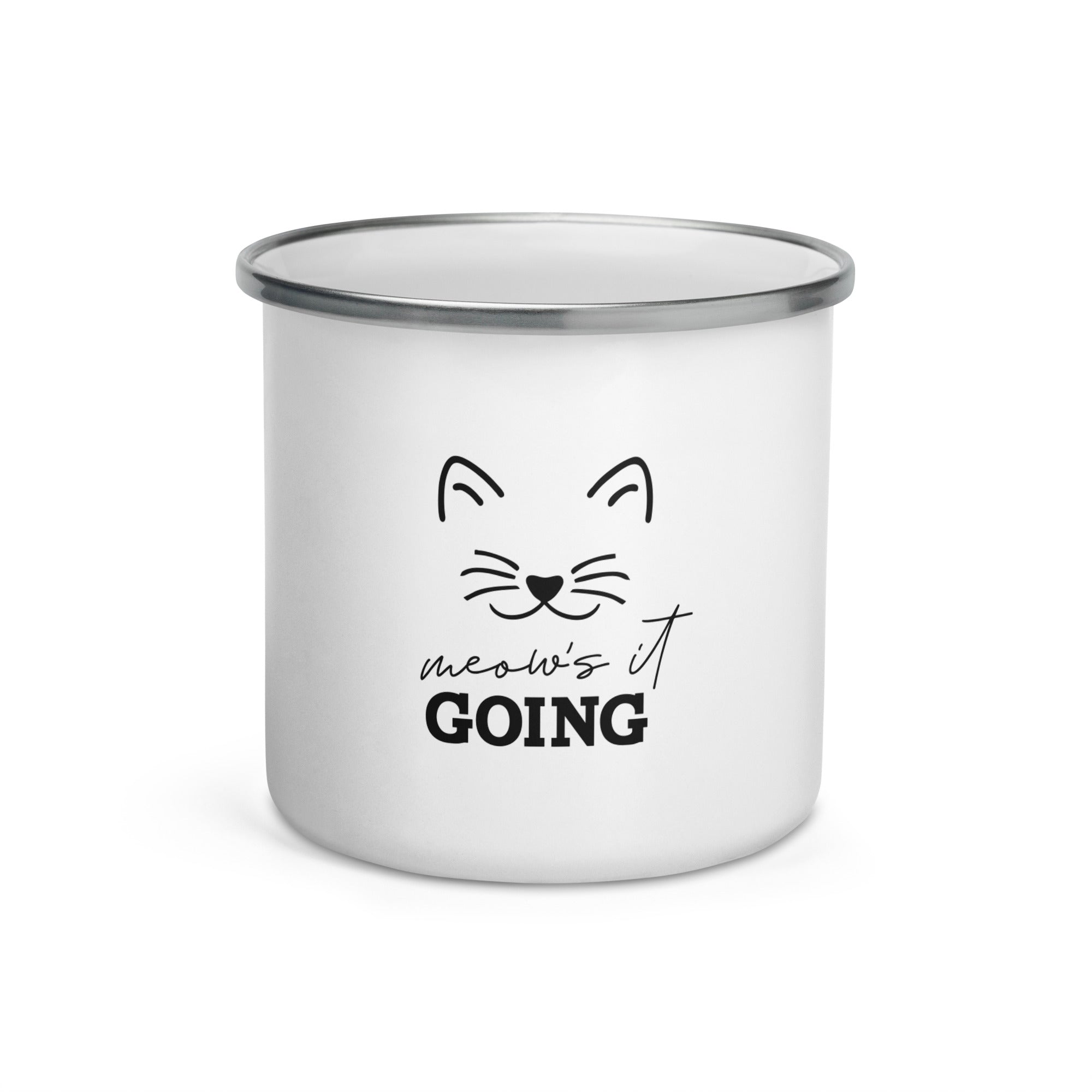 MEOW'S IT GOING - Enamel Mug