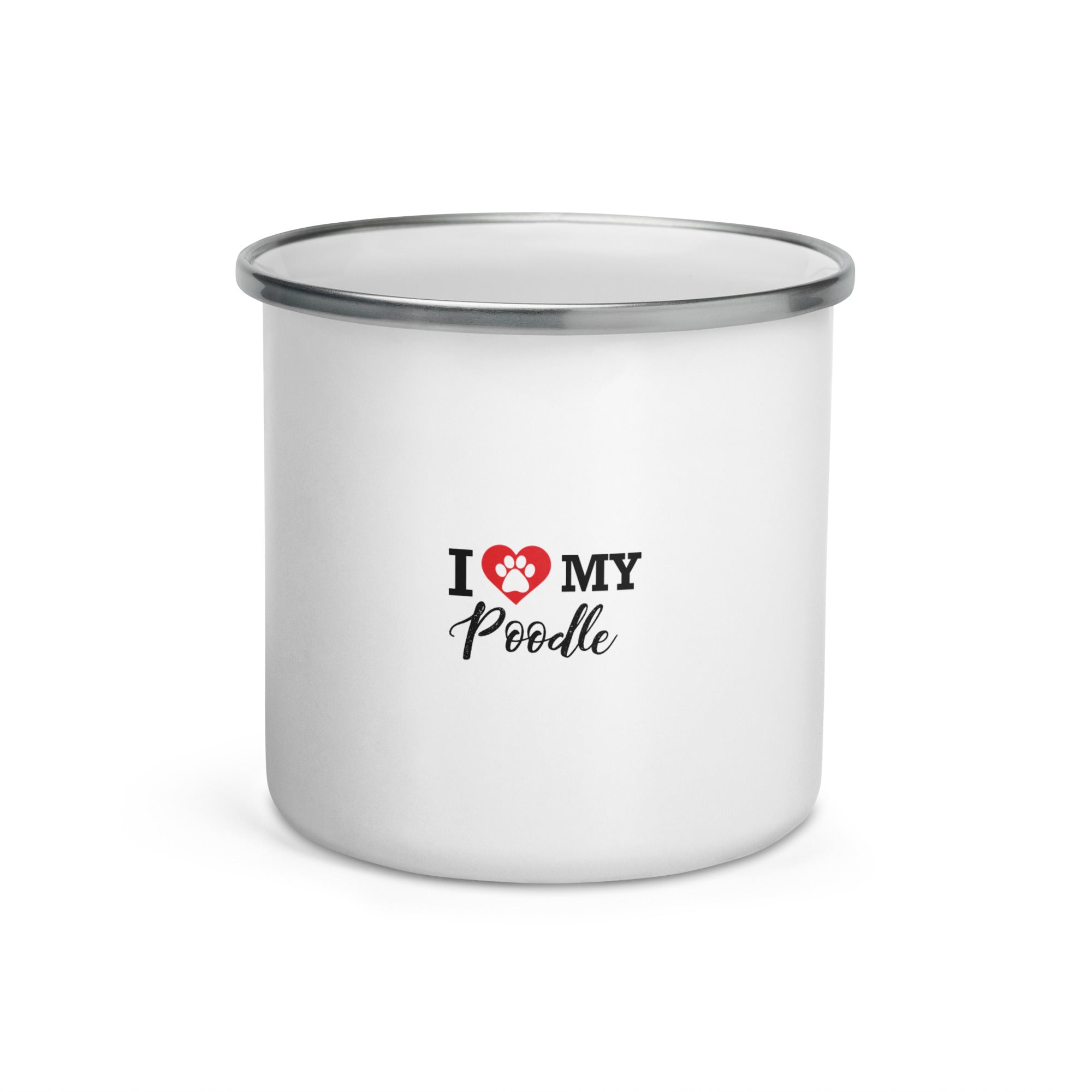 I LOVE MY POODLE - Enamel Mug