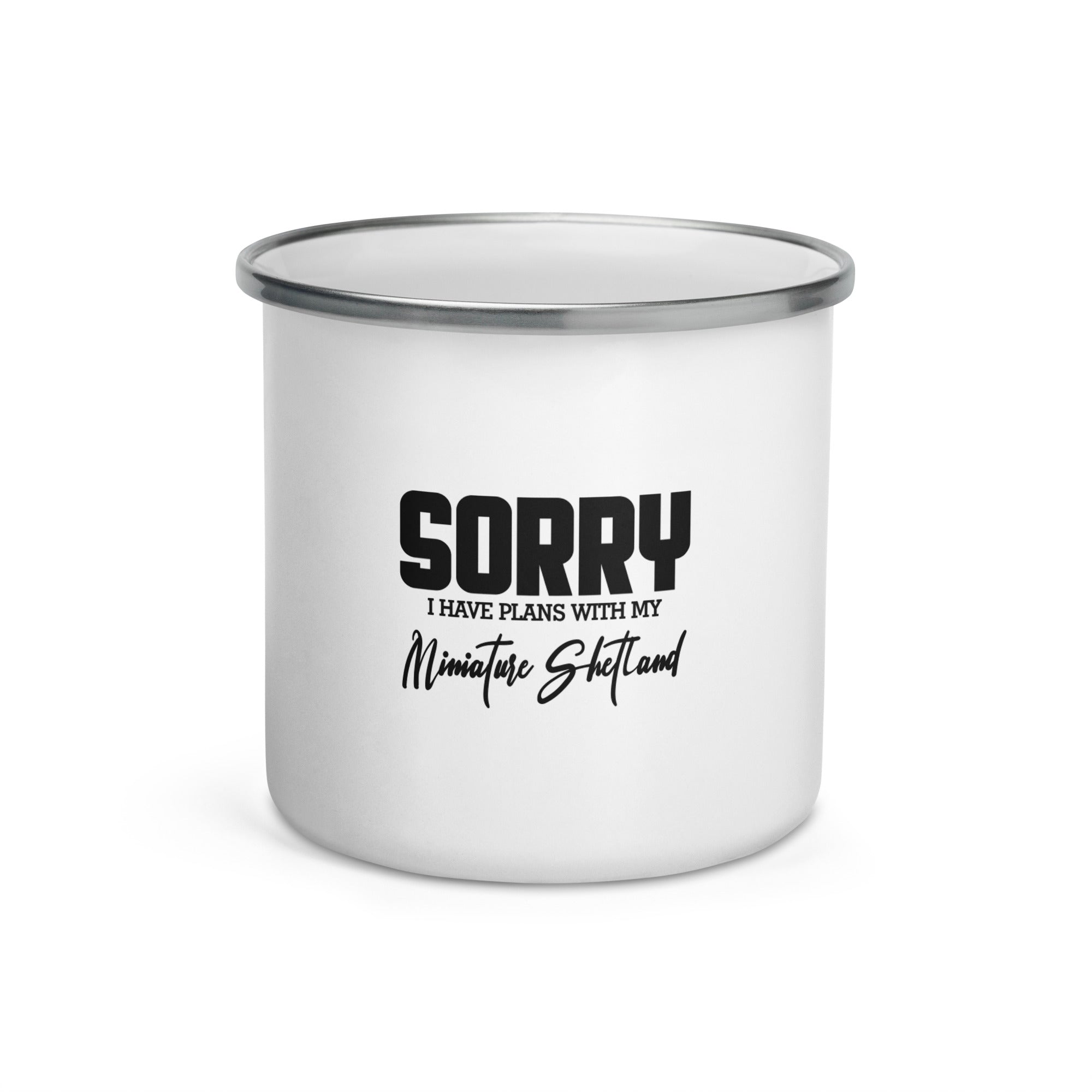 MINIATURE SHETLAND - Enamel Mug