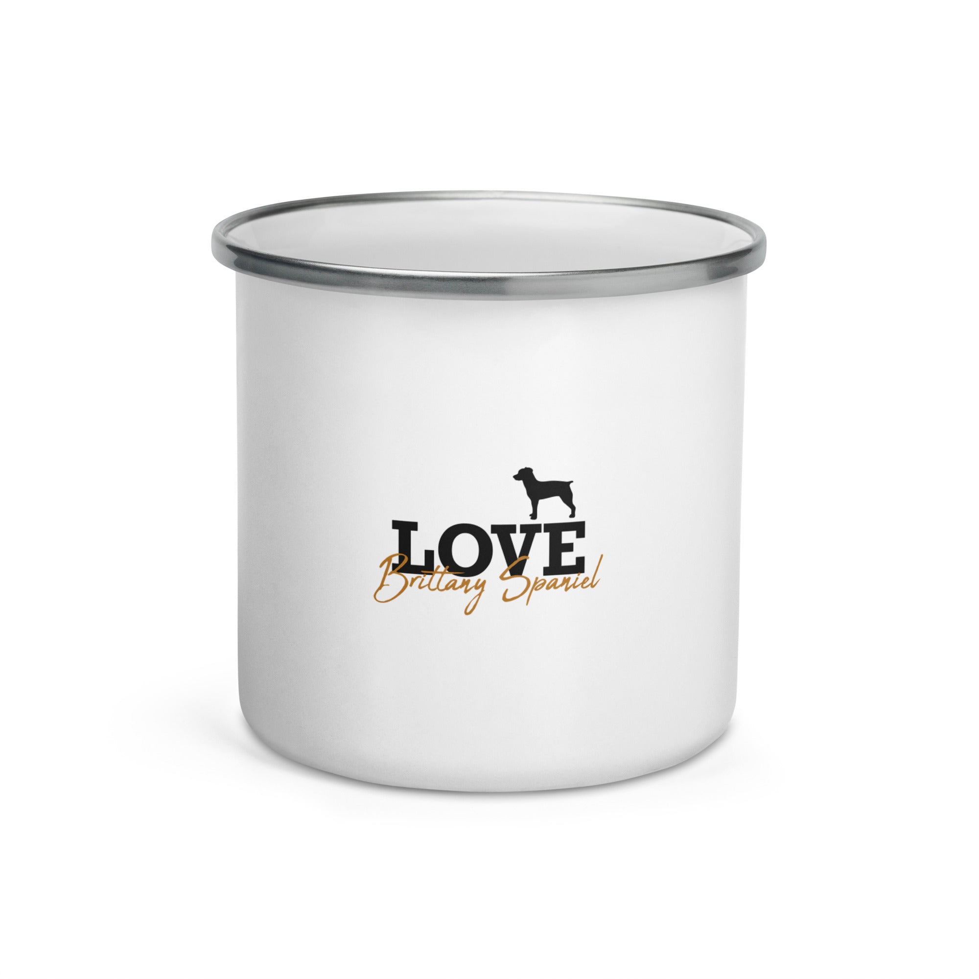 LOVE BRITTANY SPANIEL - Enamel Mug