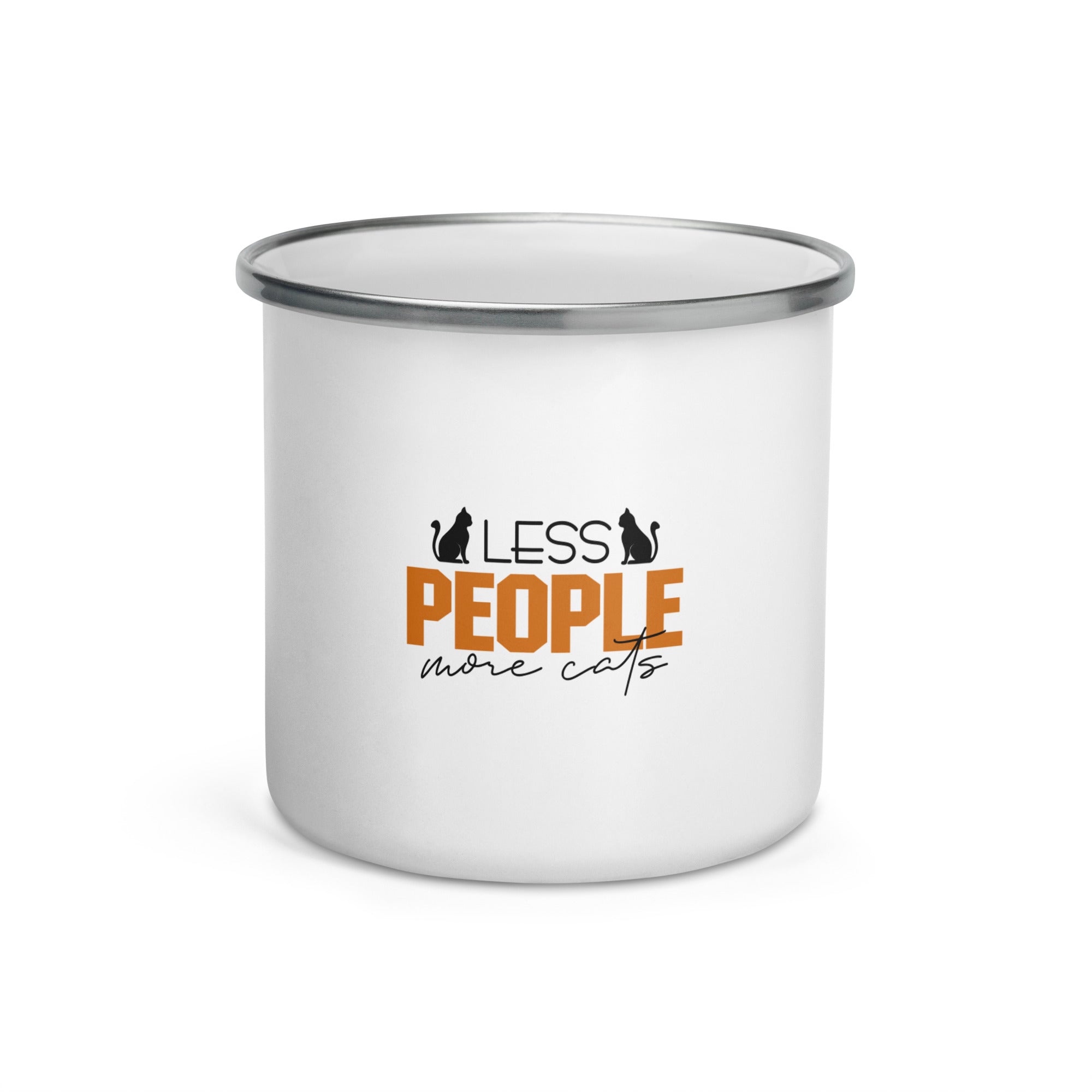 LESS PEOPLE MORE CATS - Enamel Mug