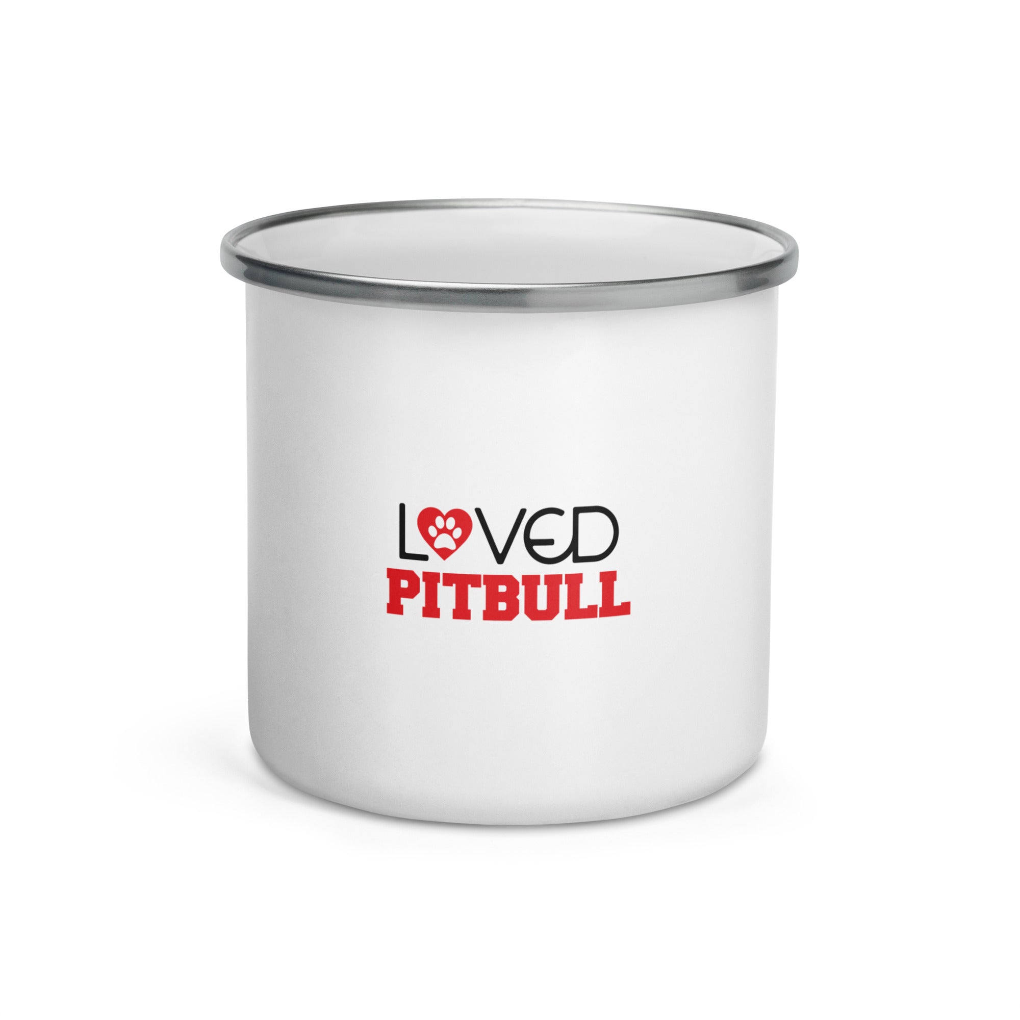 LOVED PITBULL - Enamel Mug