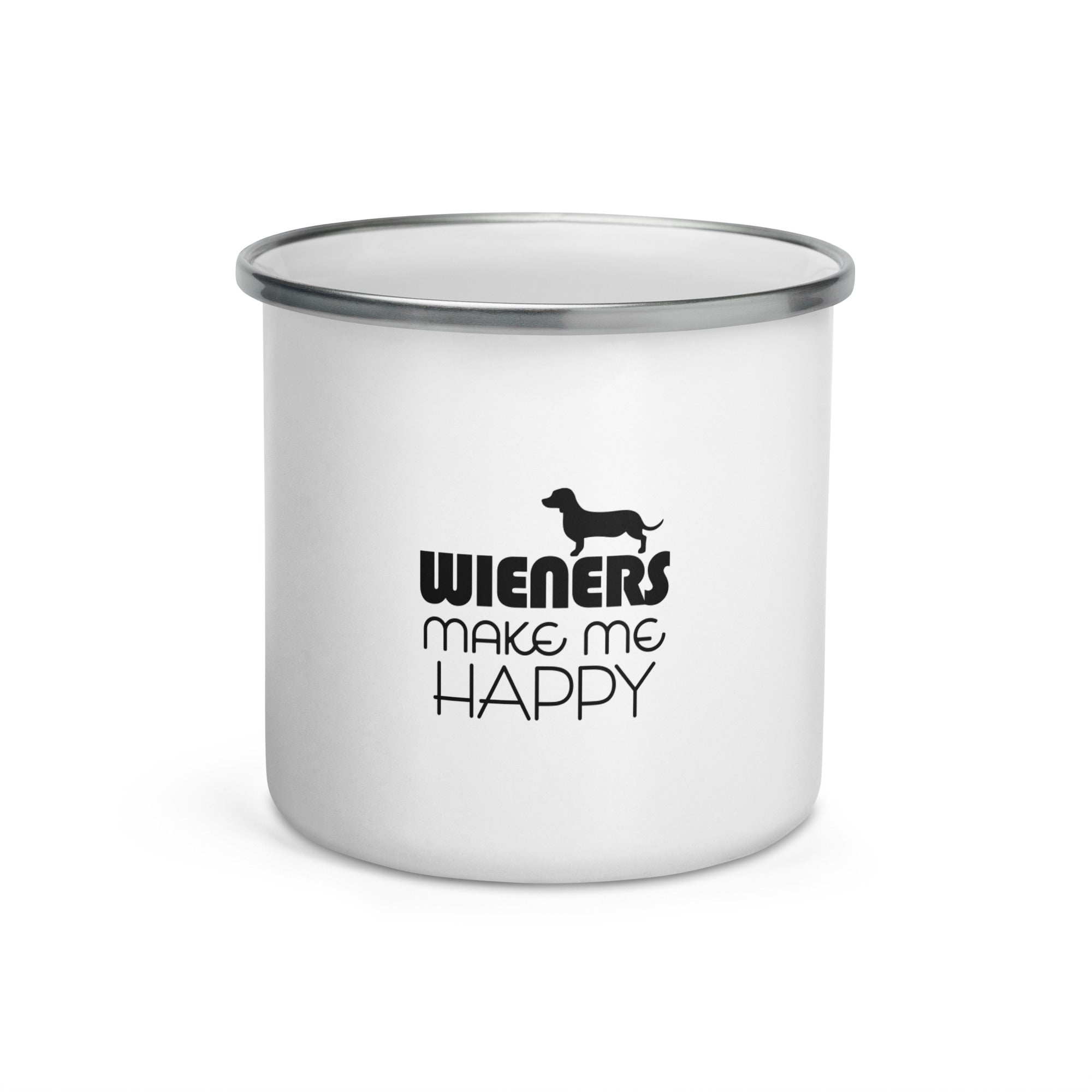 WIENERS MAKE ME HAPPY - Enamel Mug