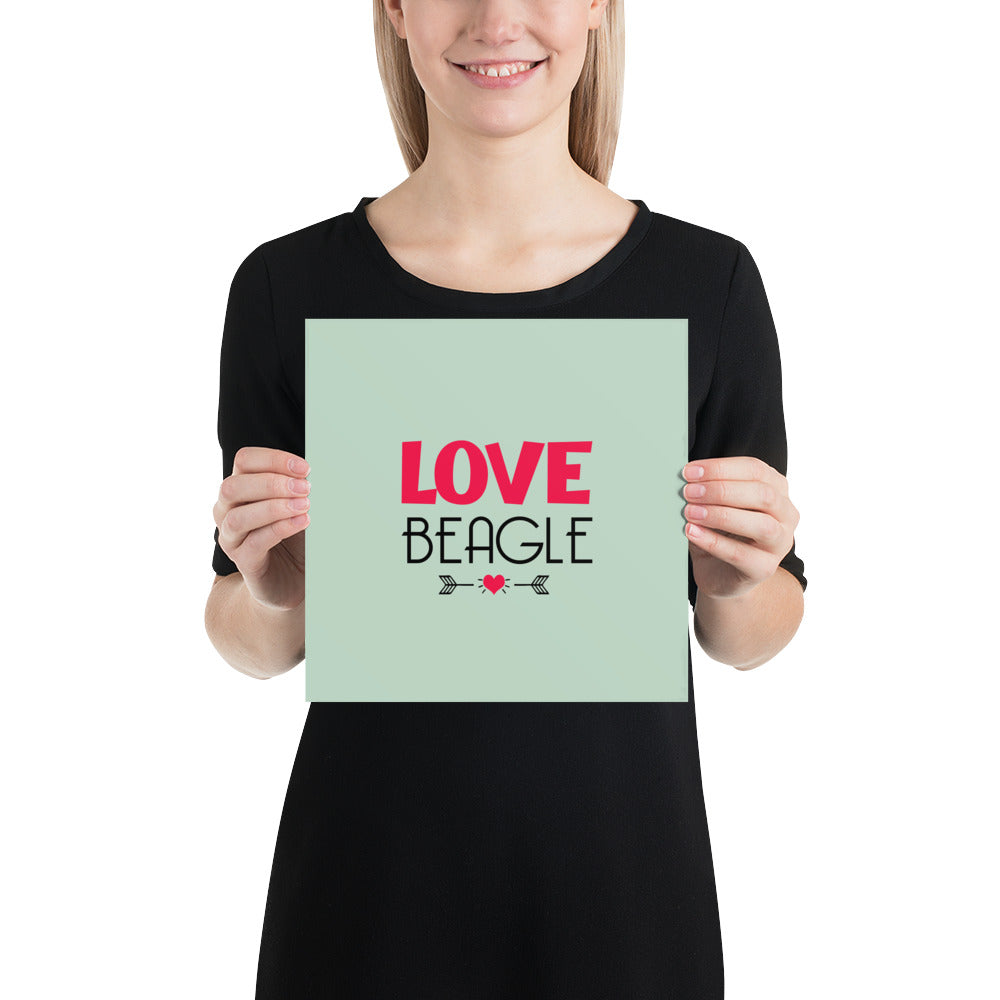 LOVE BEAGLE - Poster