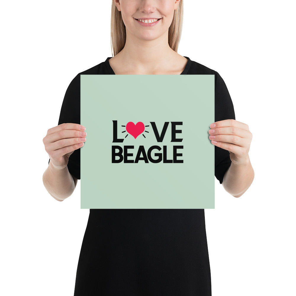 LOVE BEAGLE - Poster