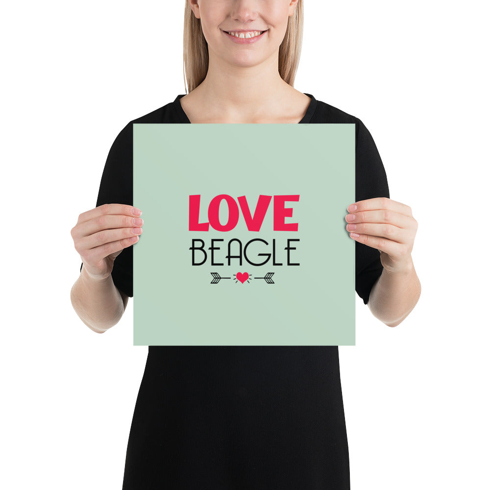 LOVE BEAGLE - Poster