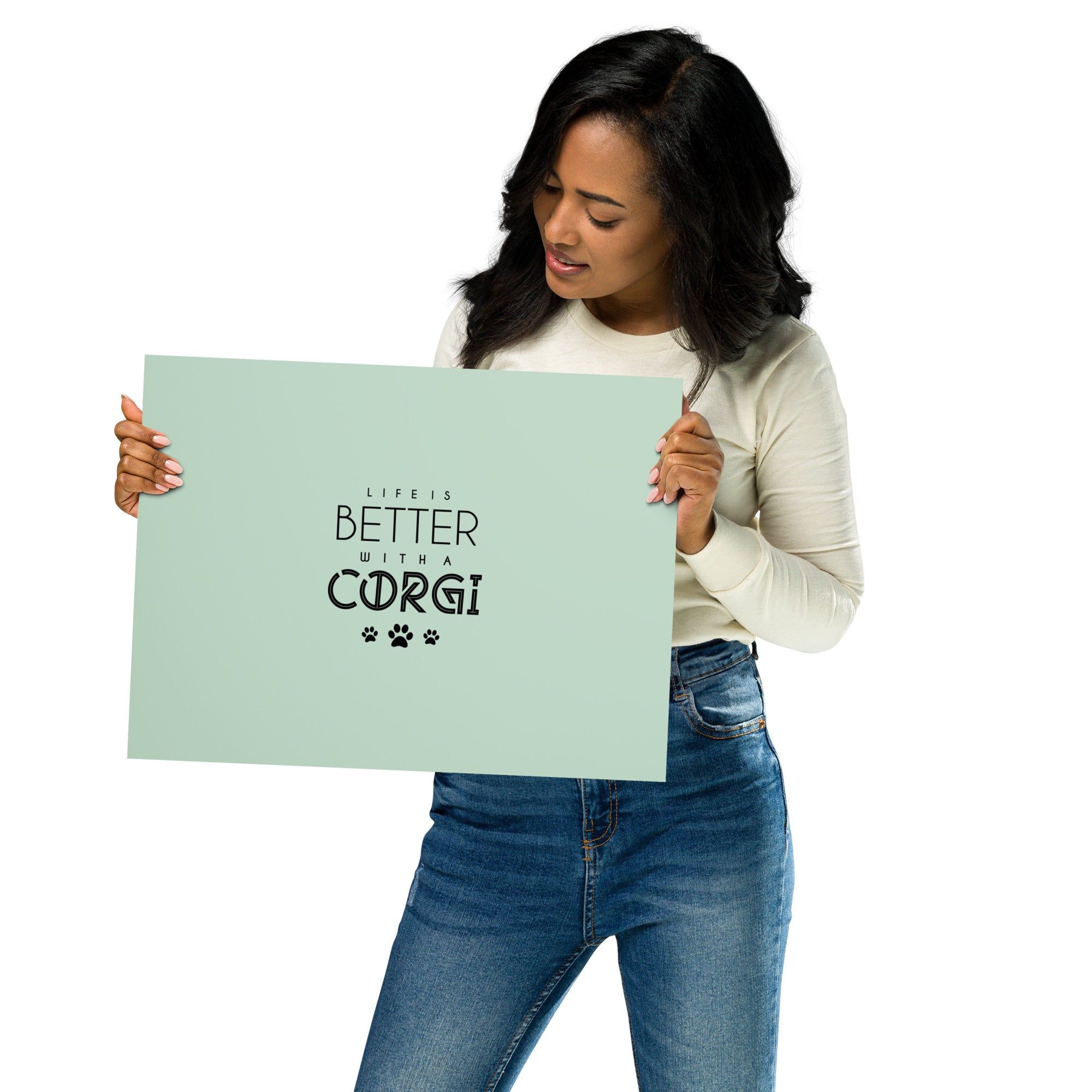 LIFE IS BETTER WITH A CORGI - Poster