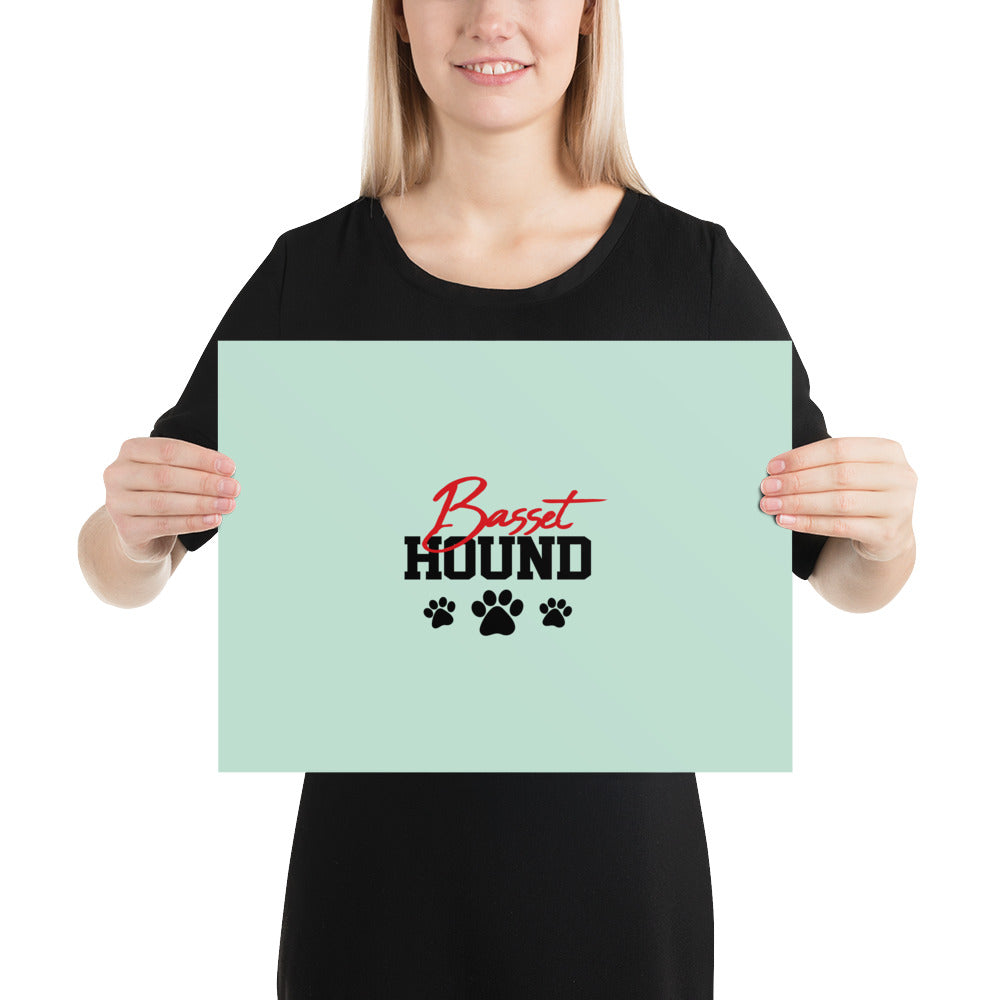 BASSET HOUND - Poster