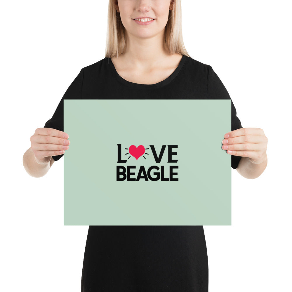 LOVE BEAGLE - Poster