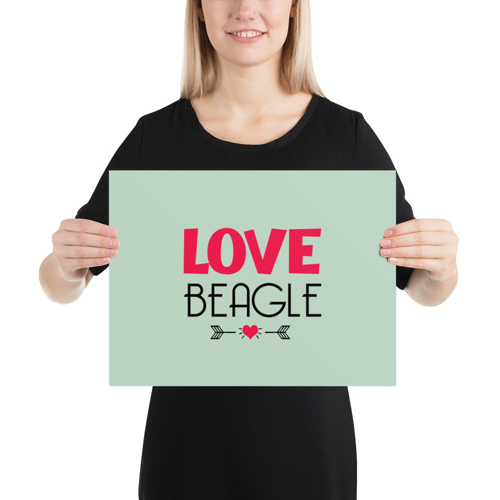 LOVE BEAGLE - Poster