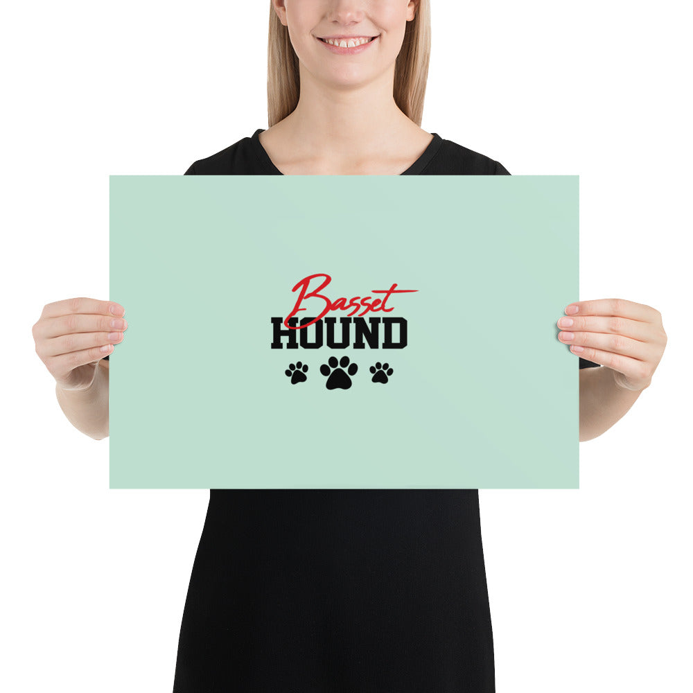 BASSET HOUND - Poster