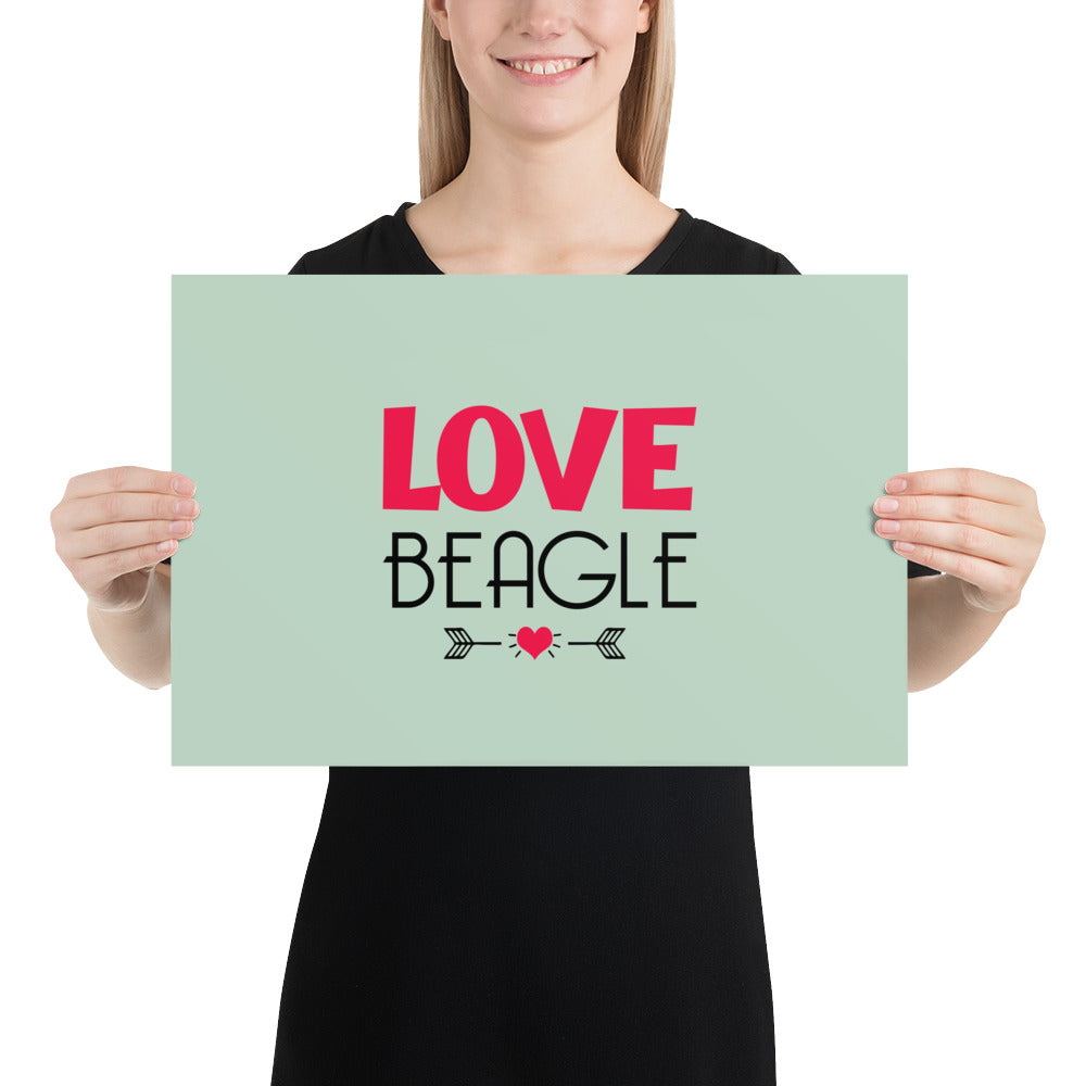 LOVE BEAGLE - Poster