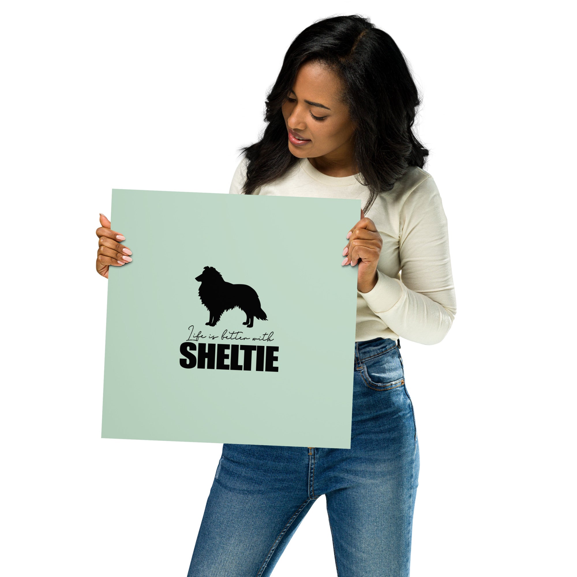 LIFE IS BETTER WITH SHELTIE - Poster