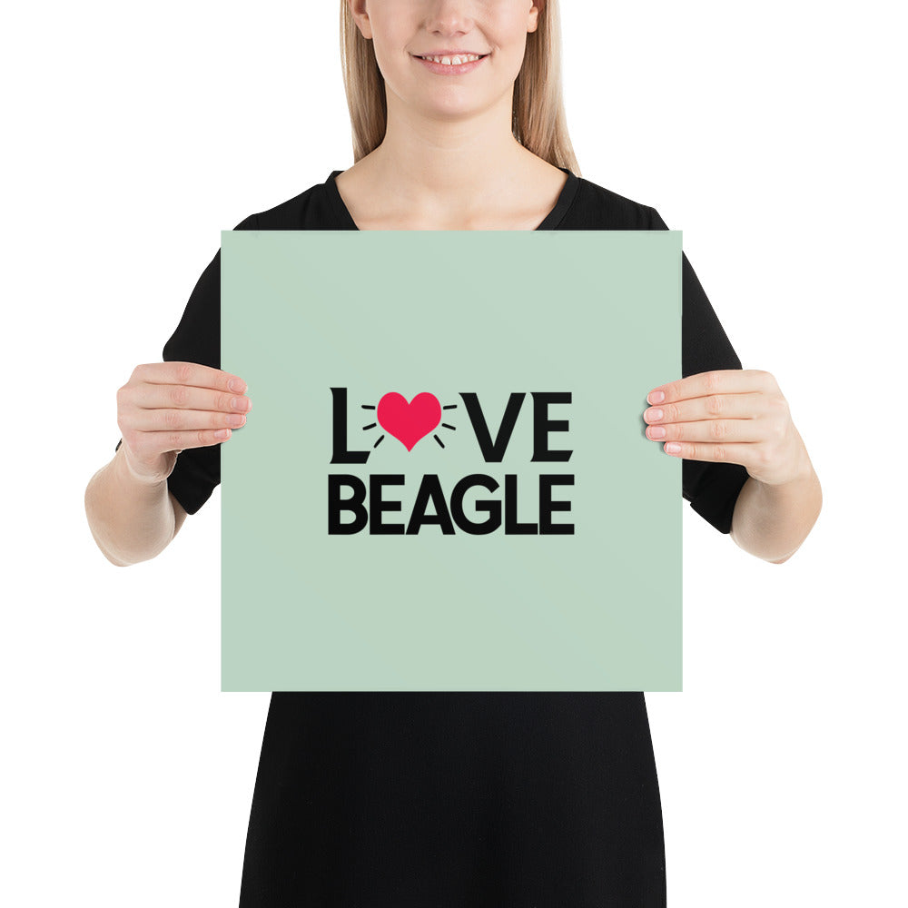 LOVE BEAGLE - Poster