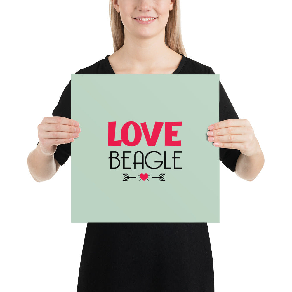 LOVE BEAGLE - Poster