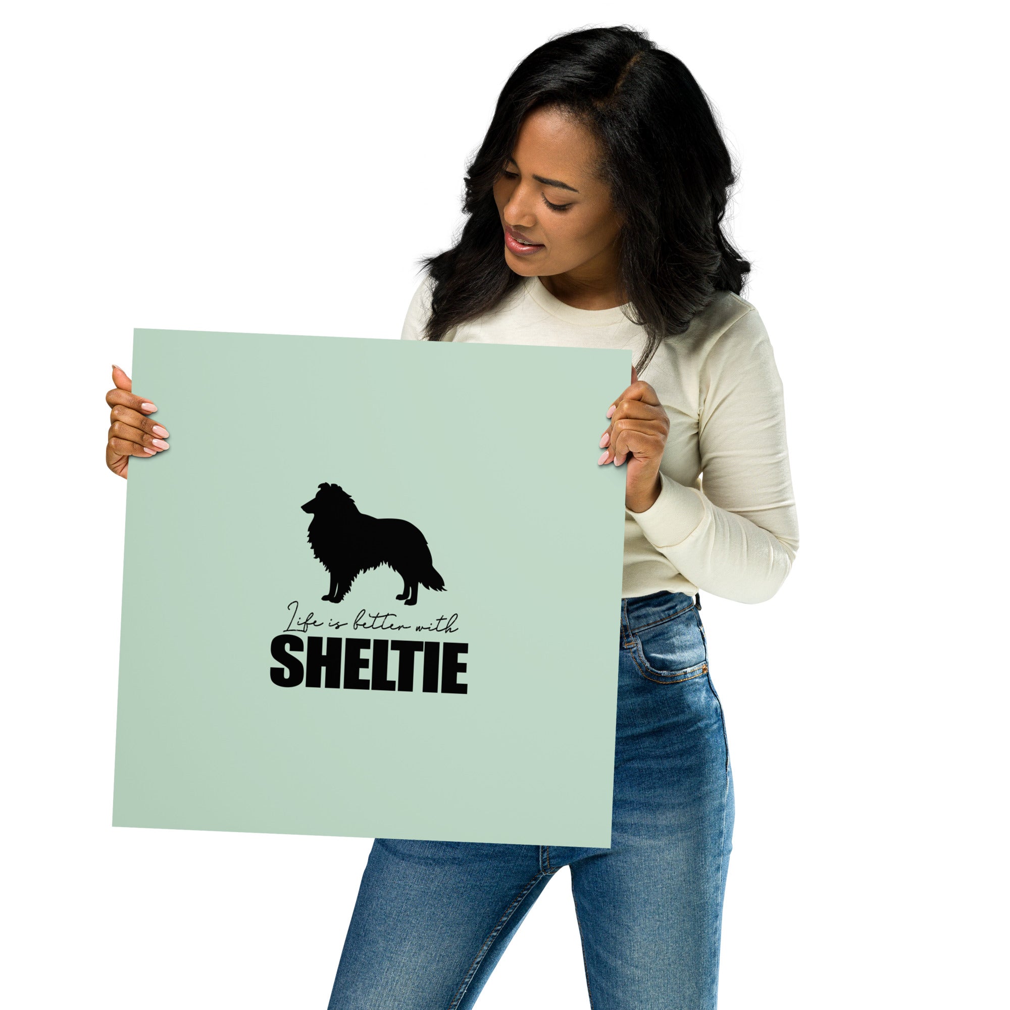 LIFE IS BETTER WITH SHELTIE - Poster