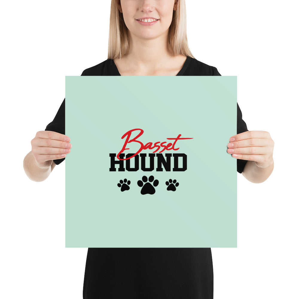 BASSET HOUND - Poster