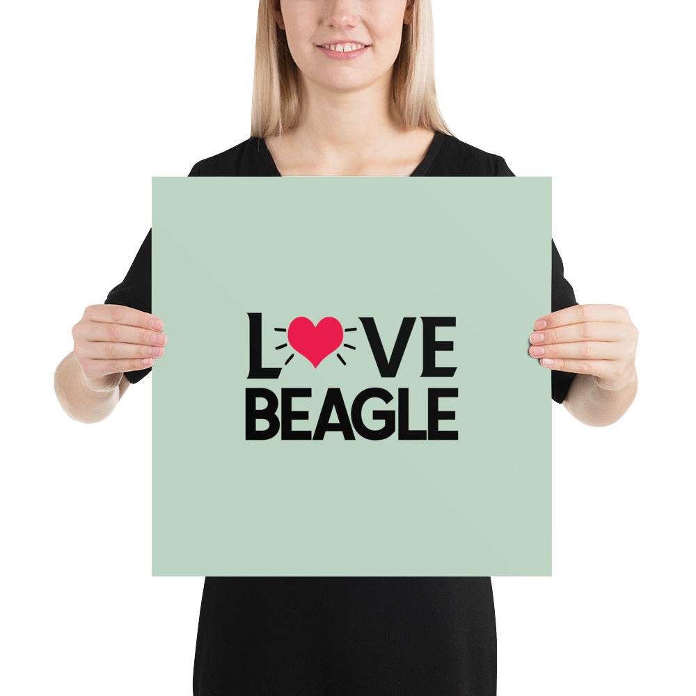 LOVE BEAGLE - Poster