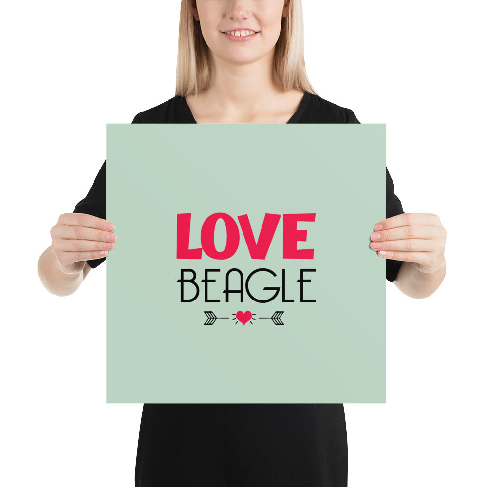 LOVE BEAGLE - Poster