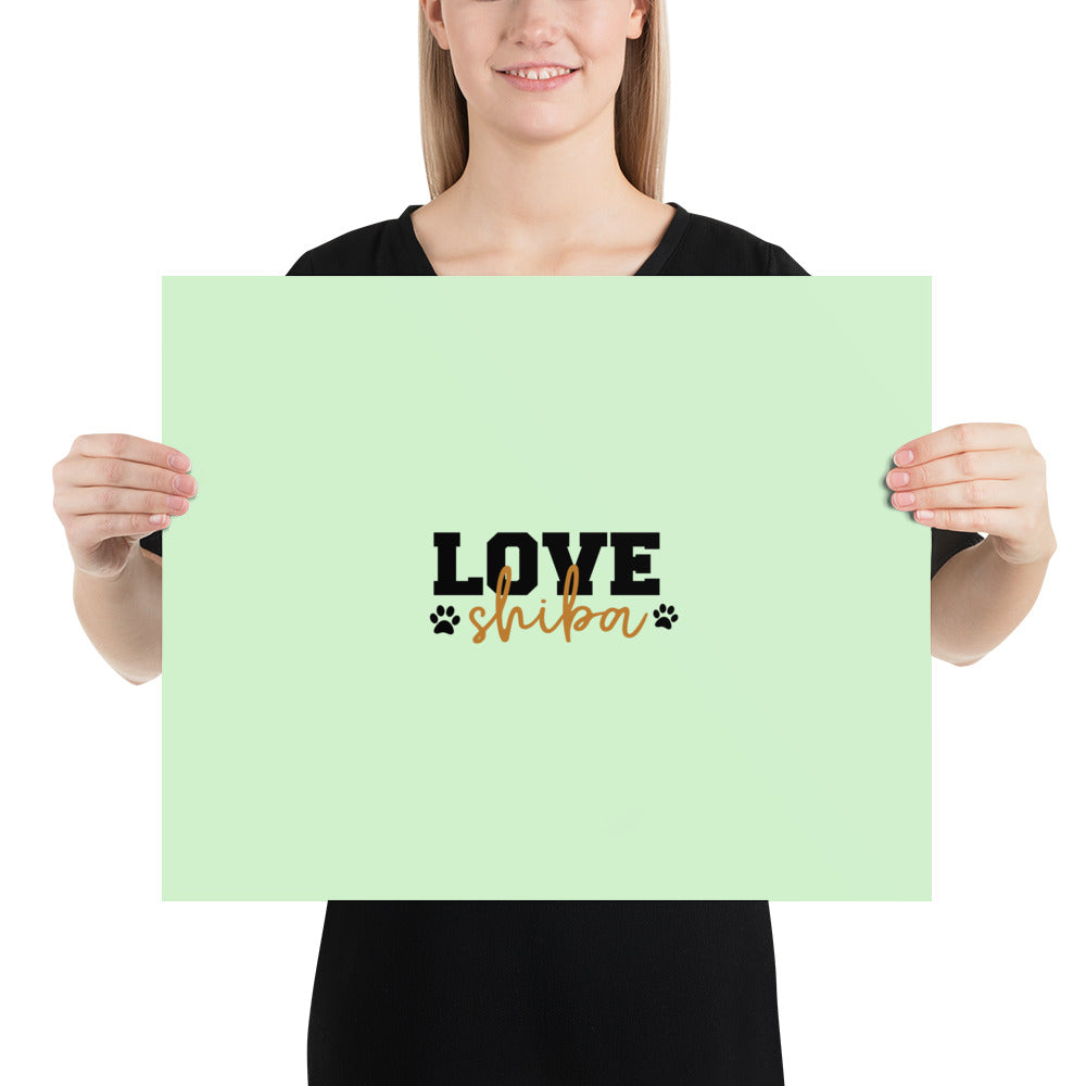 LOVE SHIBA - Poster