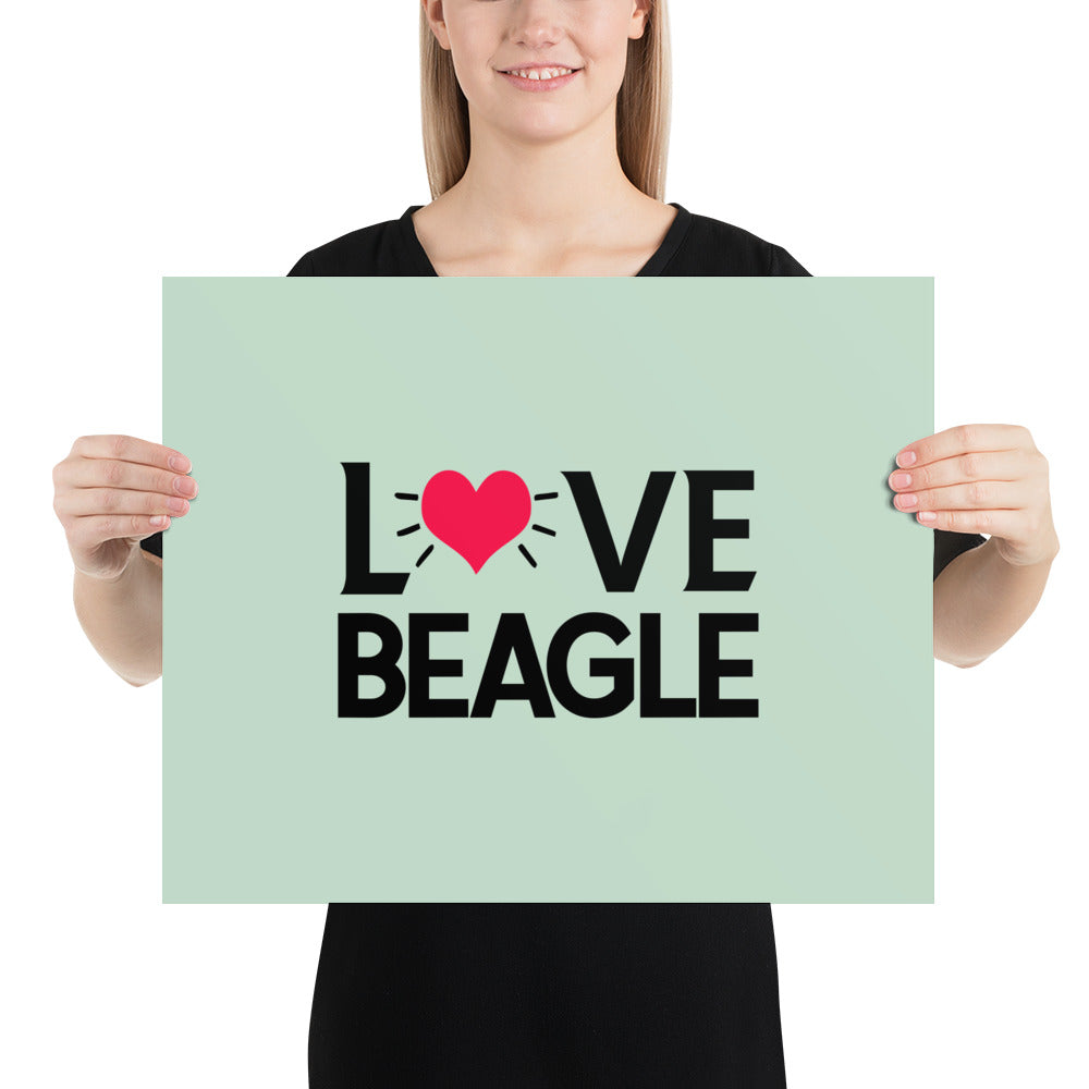 LOVE BEAGLE - Poster