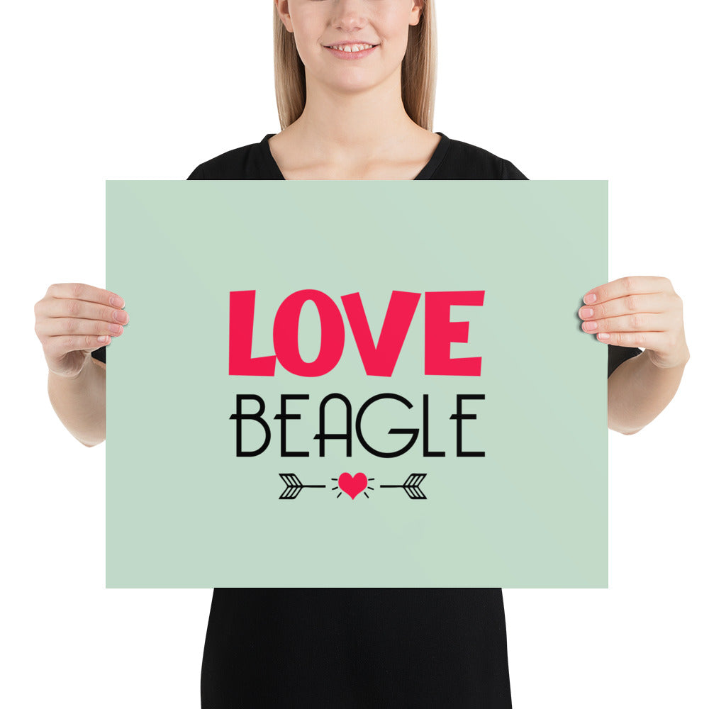 LOVE BEAGLE - Poster