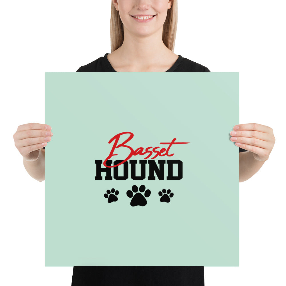 BASSET HOUND - Poster