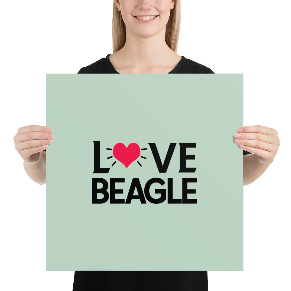 LOVE BEAGLE - Poster