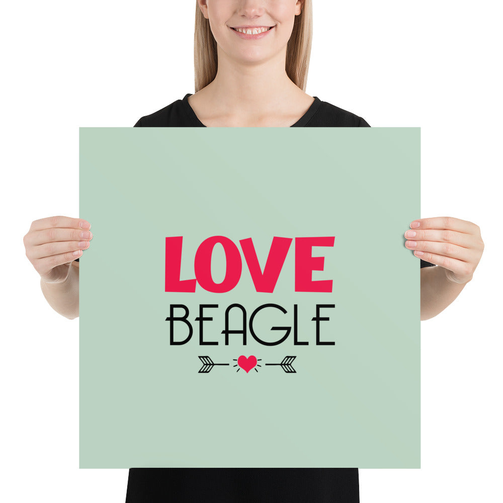 LOVE BEAGLE - Poster