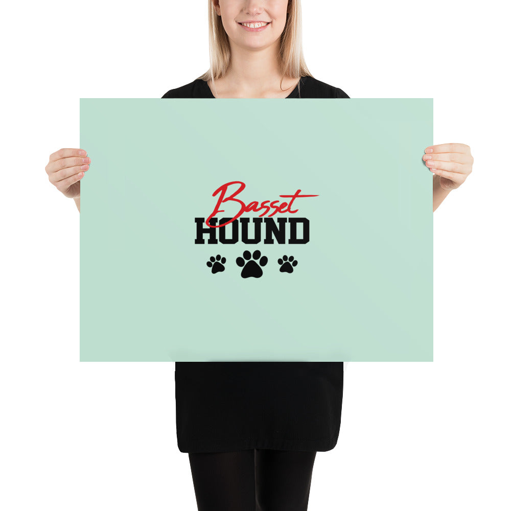 BASSET HOUND - Poster