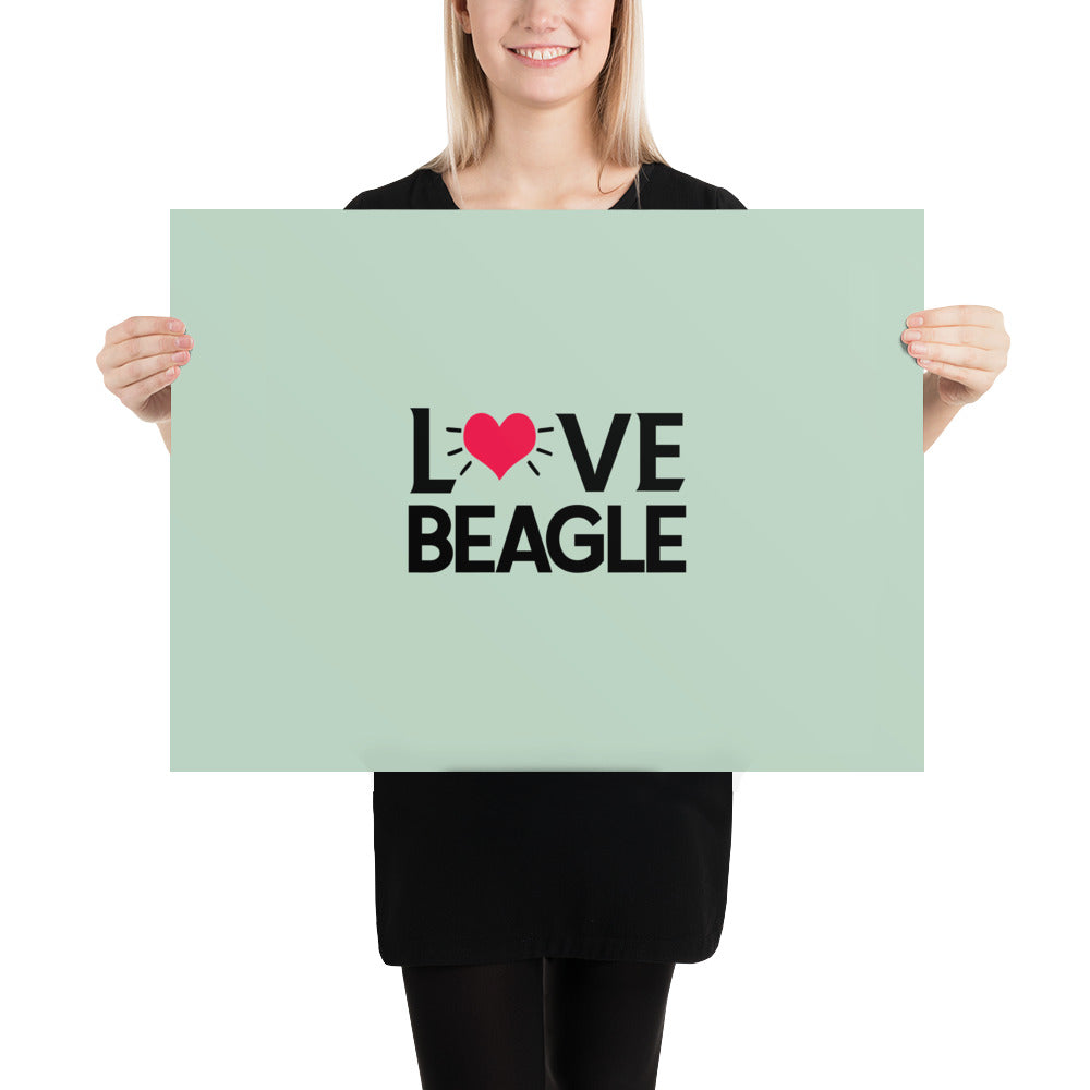 LOVE BEAGLE - Poster