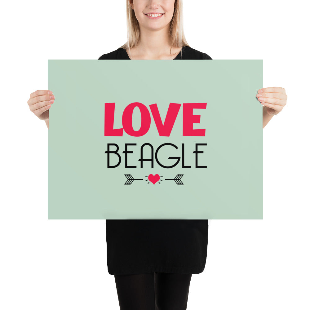 LOVE BEAGLE - Poster