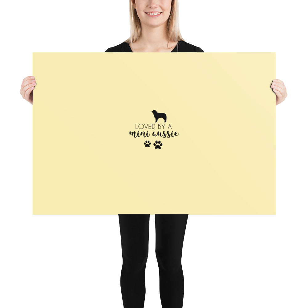 LOVED BY A MINI AUSSIE - Poster