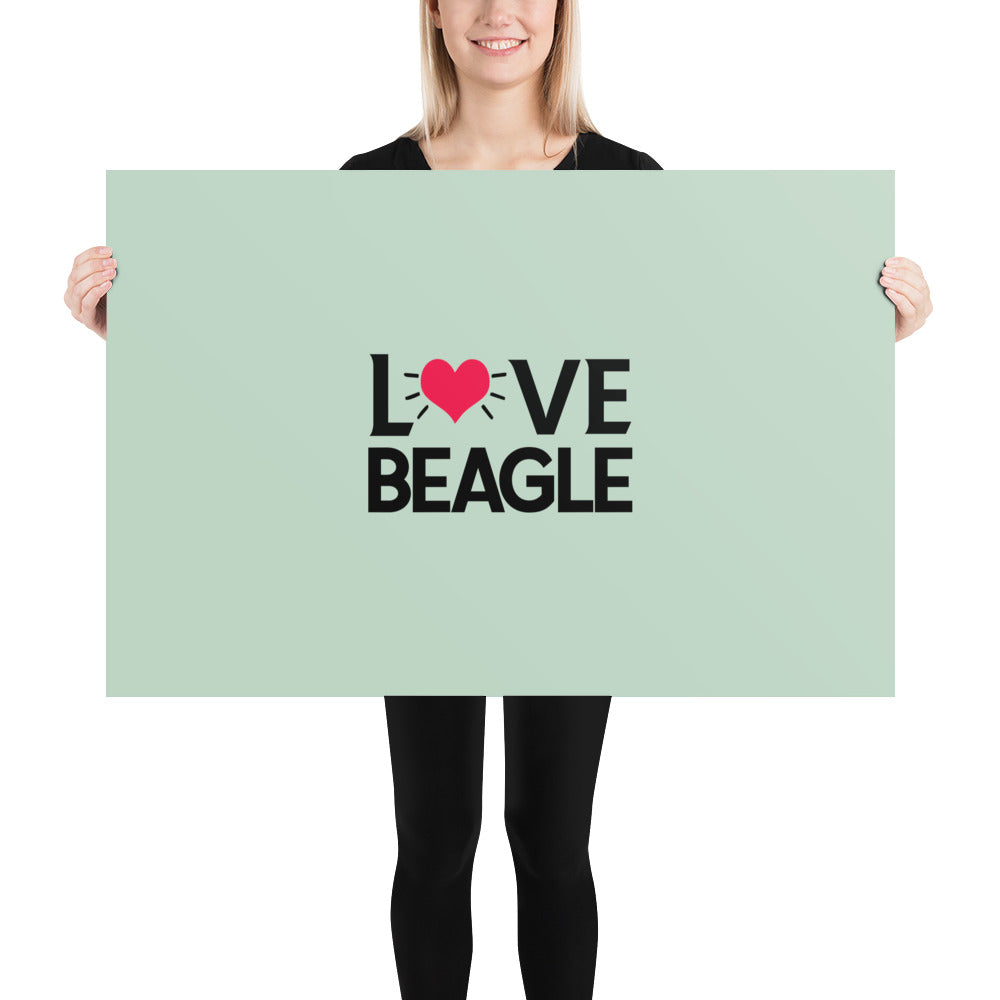 LOVE BEAGLE - Poster