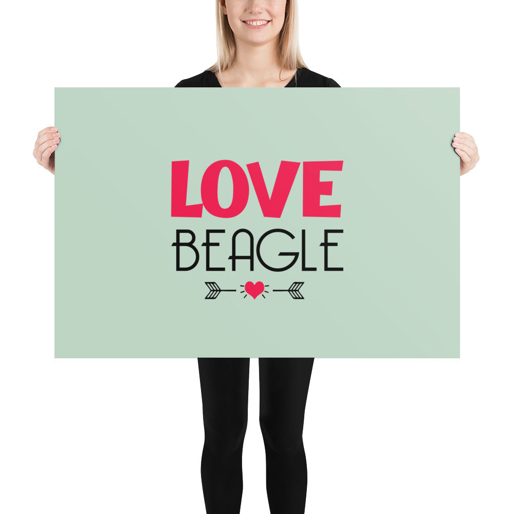 LOVE BEAGLE - Poster