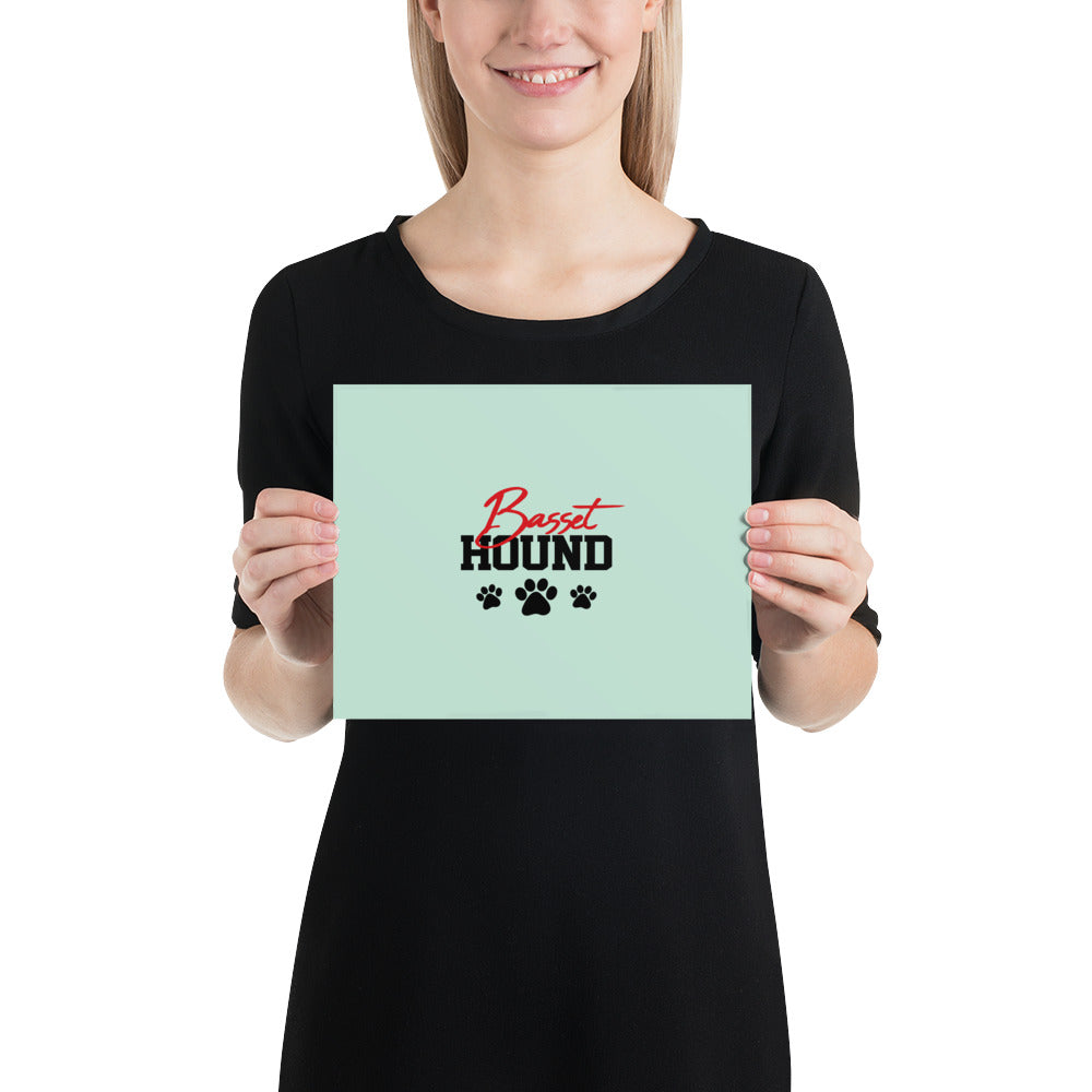 BASSET HOUND - Poster