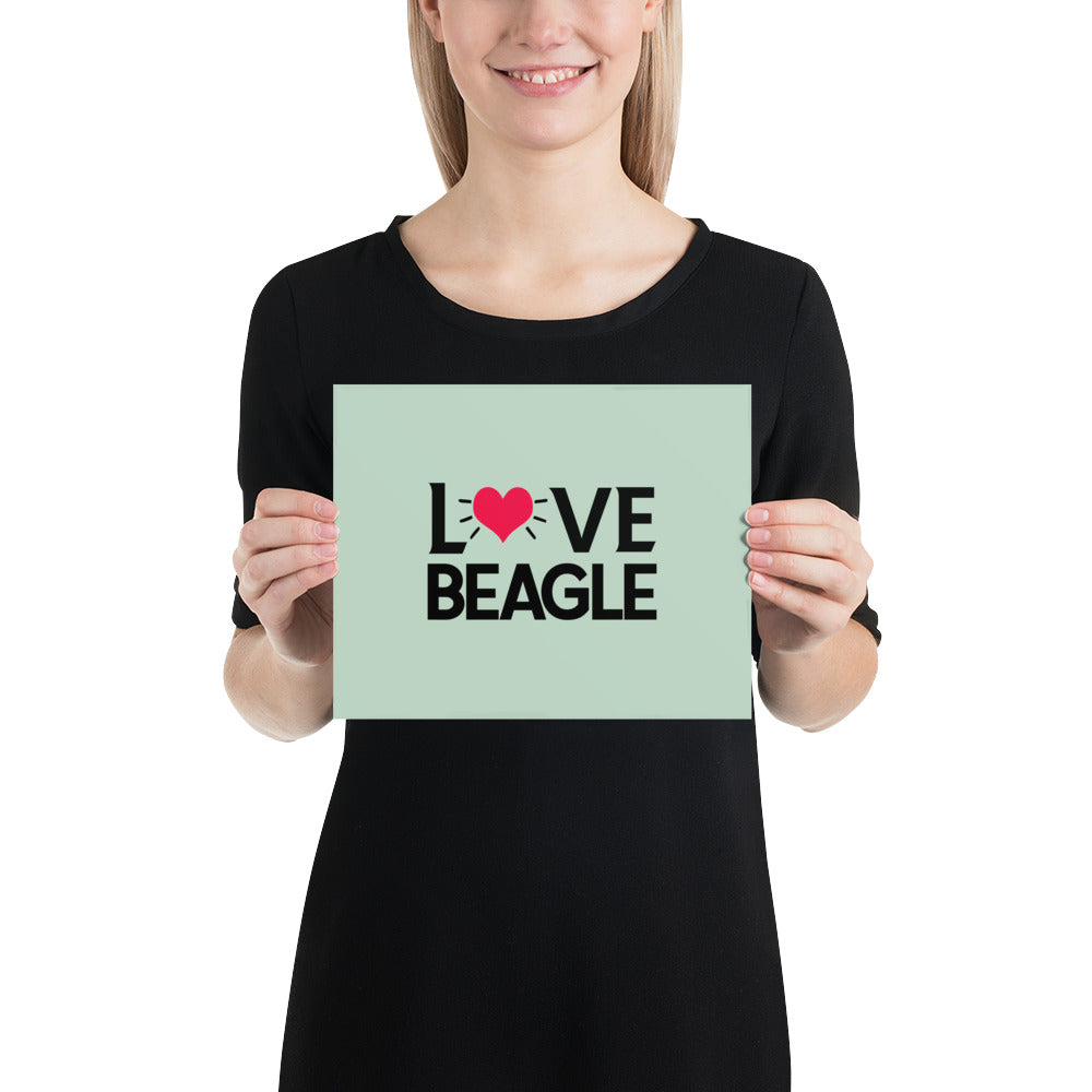 LOVE BEAGLE - Poster