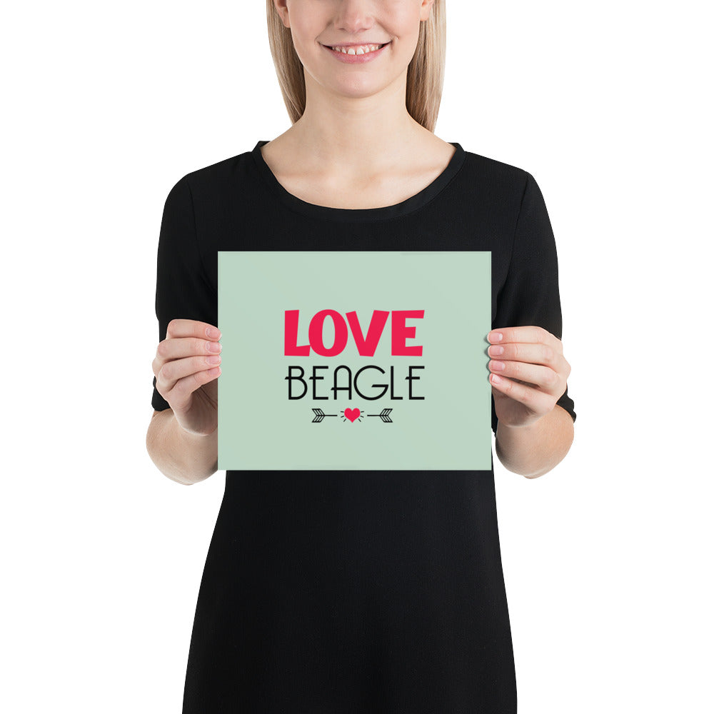 LOVE BEAGLE - Poster