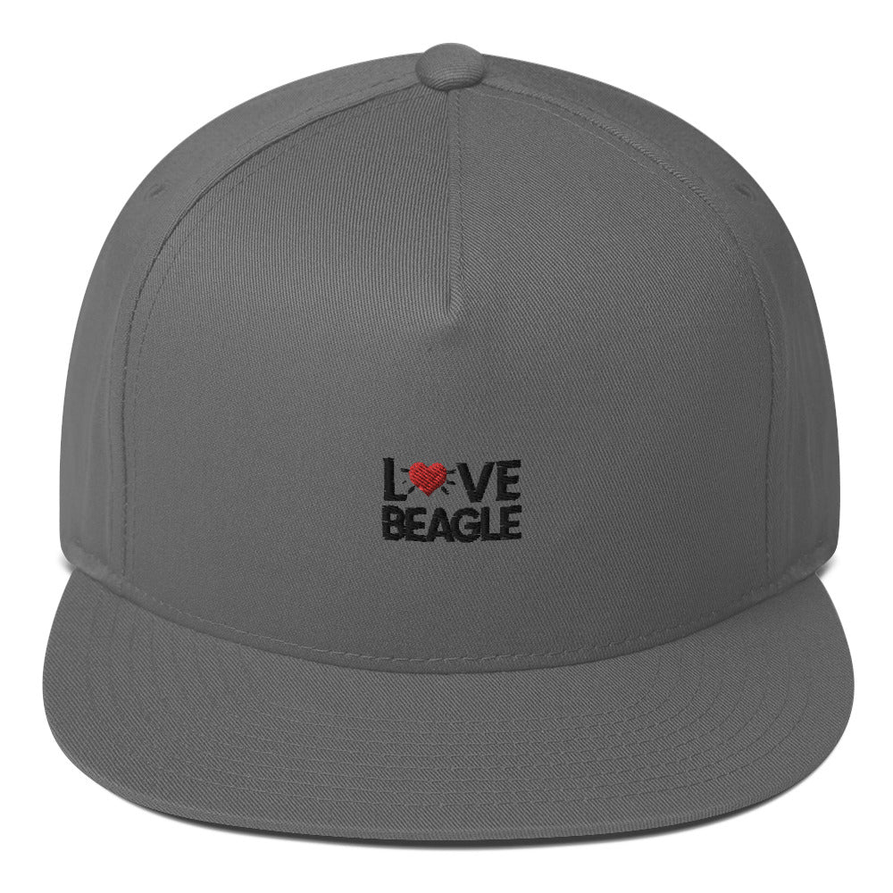 LOVE BEAGLE - Flat Bill Cap