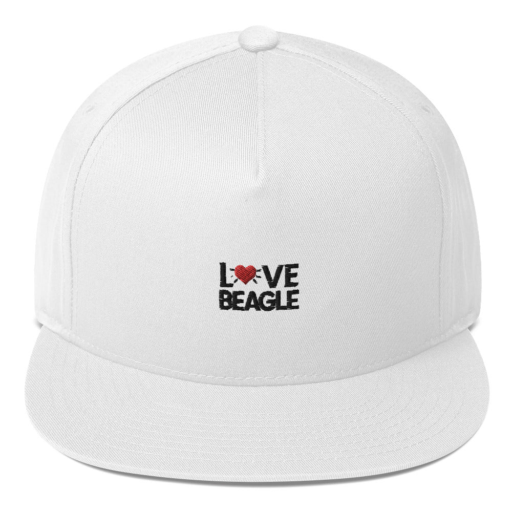 LOVE BEAGLE - Flat Bill Cap