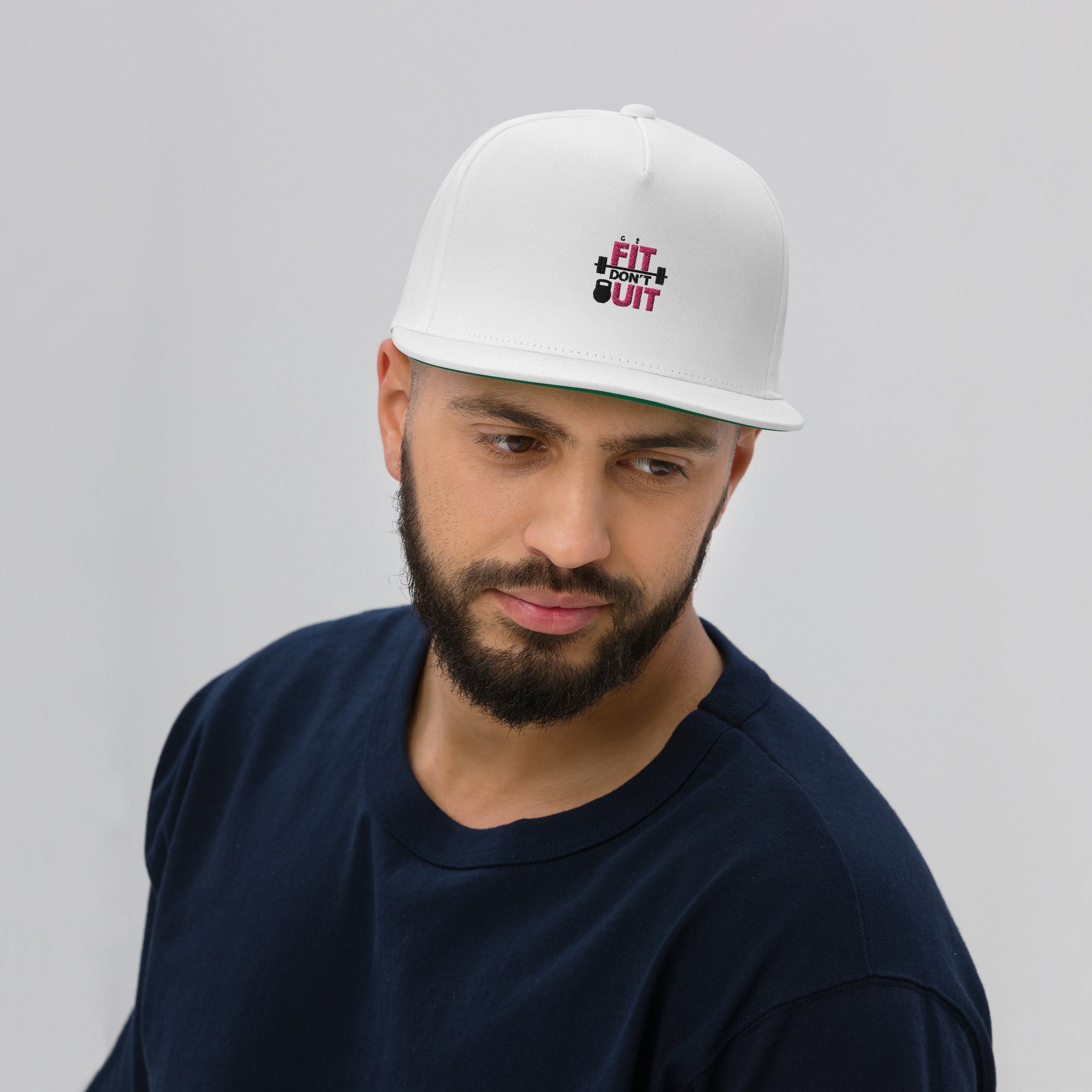 GET FIT DON'T QUIT - Flat Bill Cap