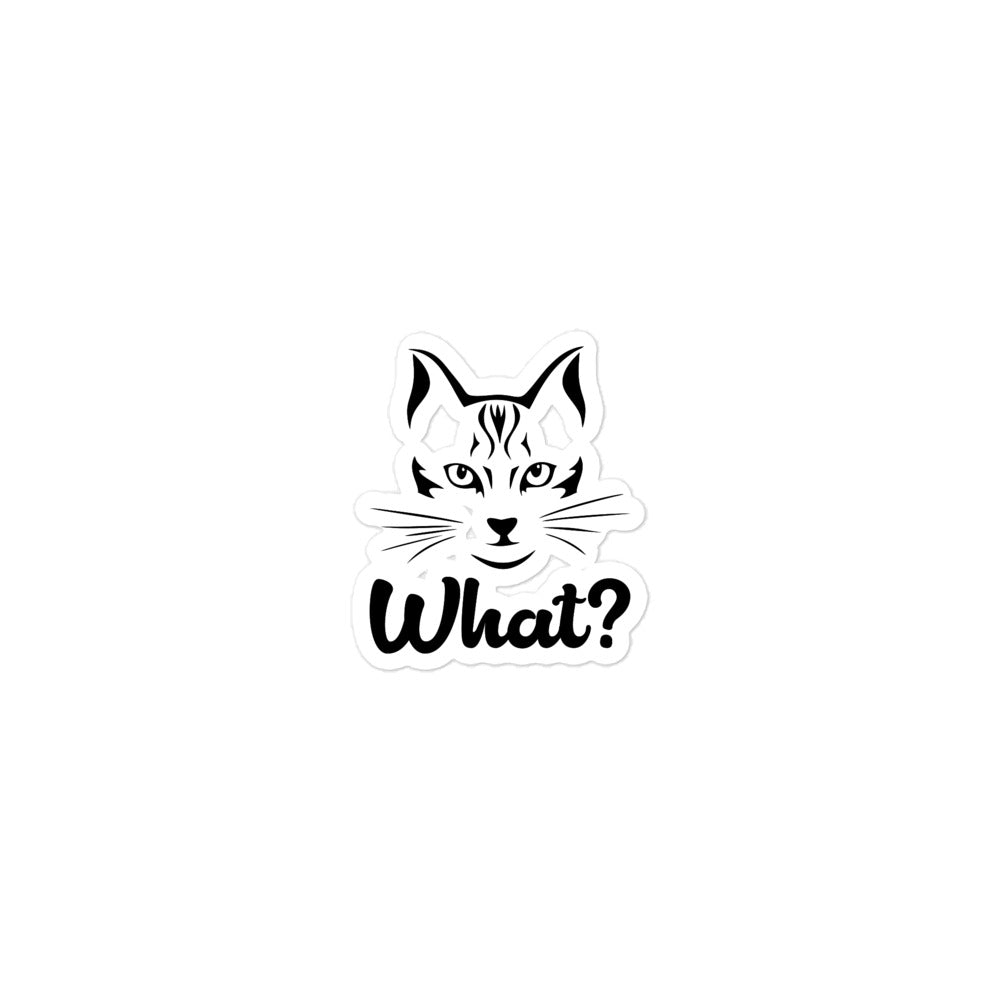 WHAT? - Bubble-free stickers