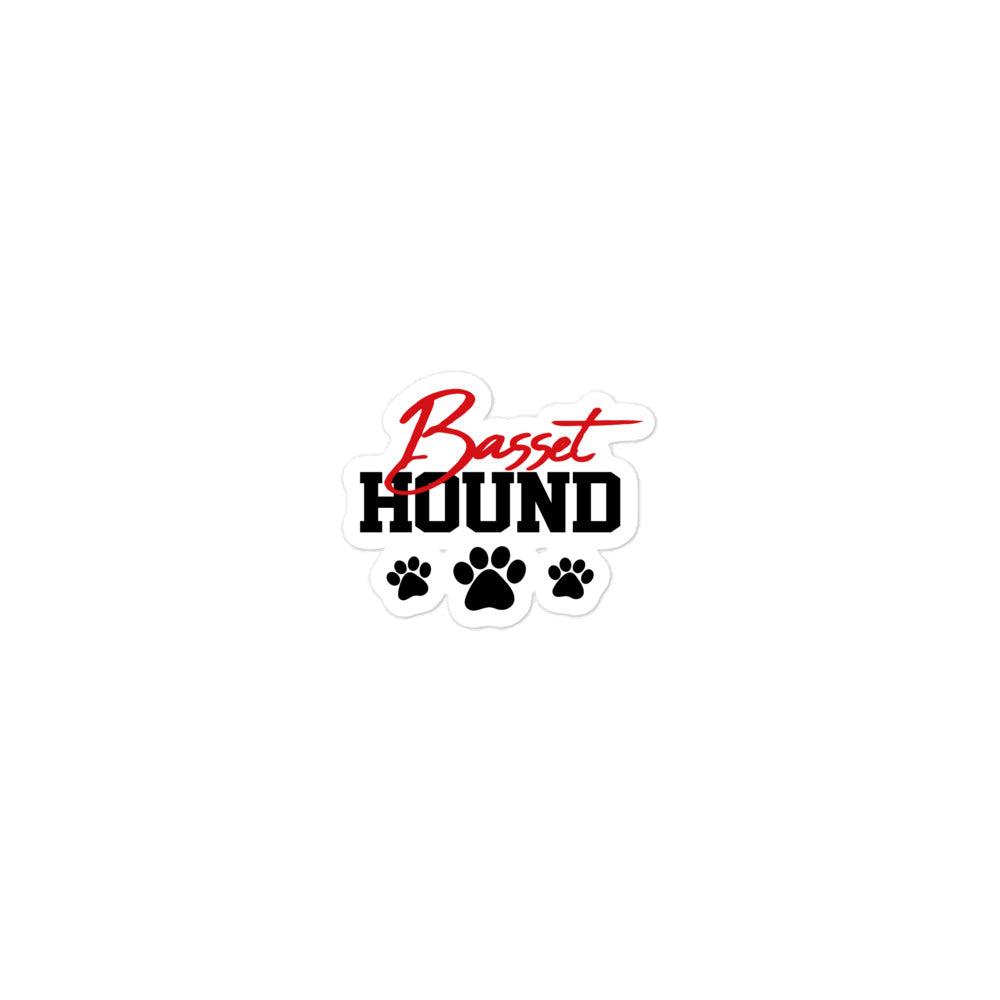 BASSET HOUND - Bubble-free stickers