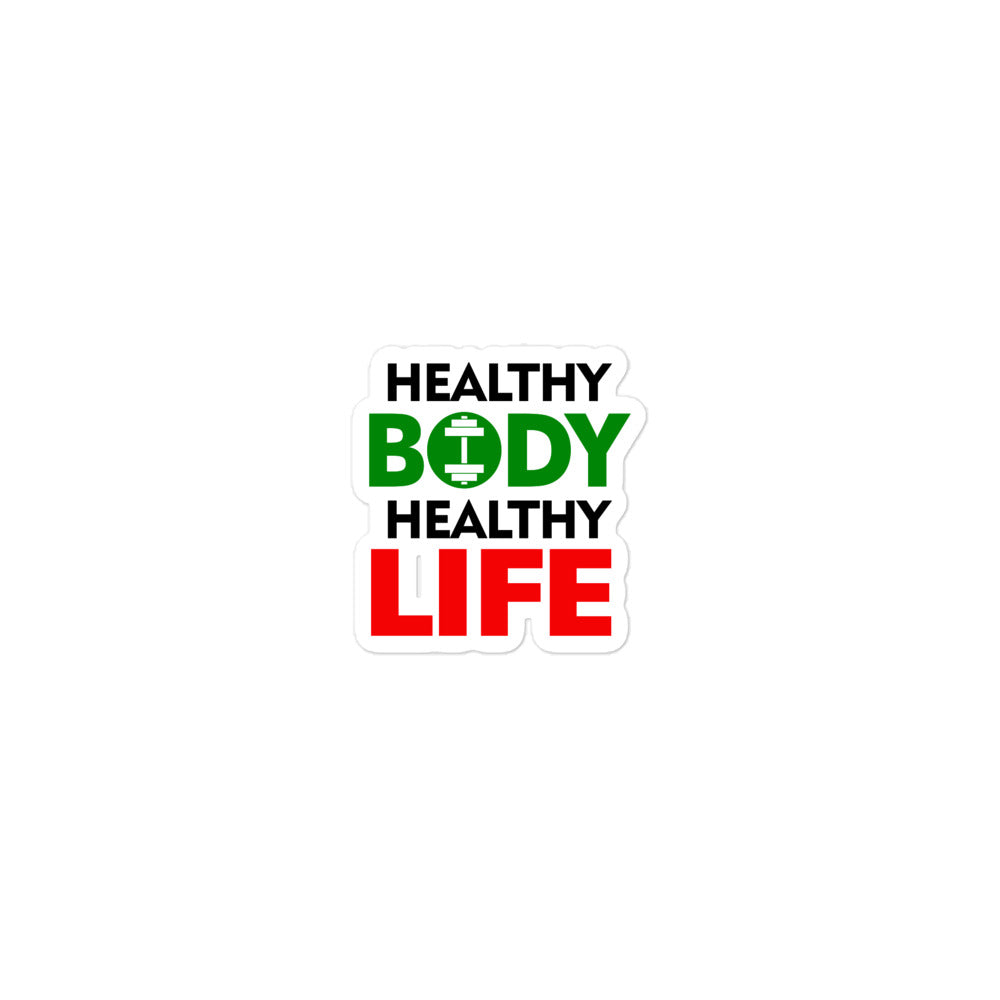 HEALTHY BODY HEALTHY LIFE - Bubble-free stickers