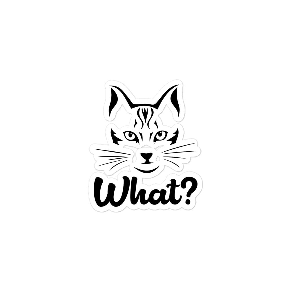 WHAT? - Bubble-free stickers