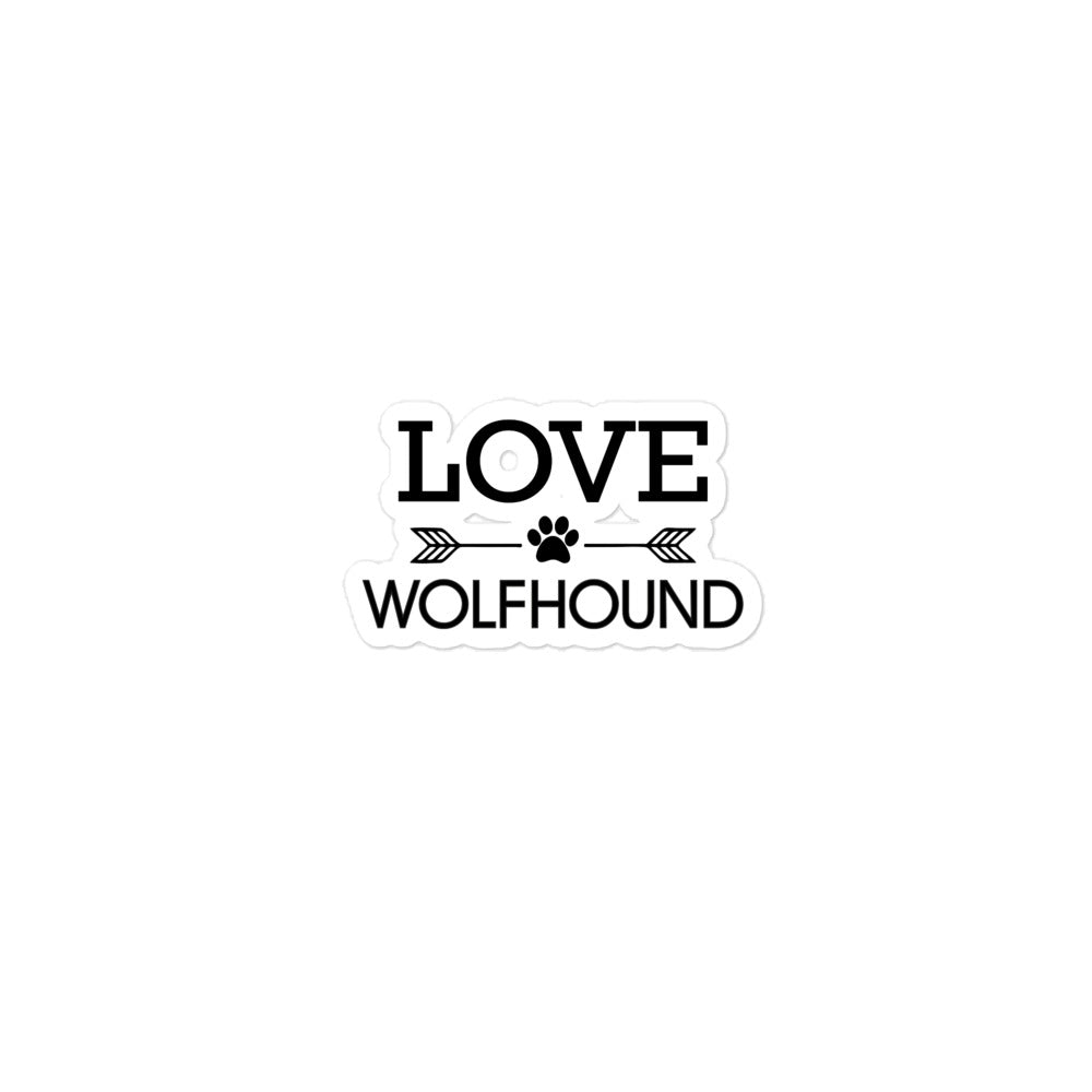 LOVE WOLFHOUND - Bubble-free stickers