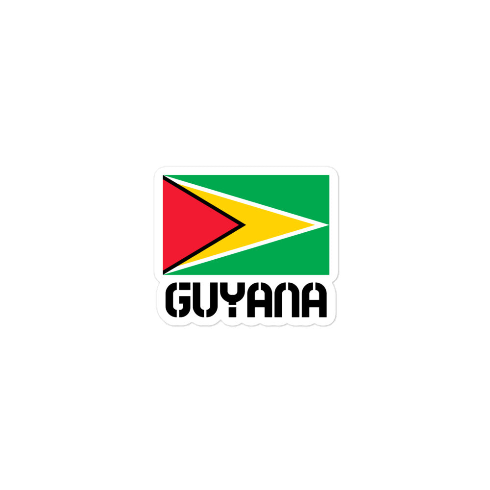 GUYANA - Bubble-free stickers