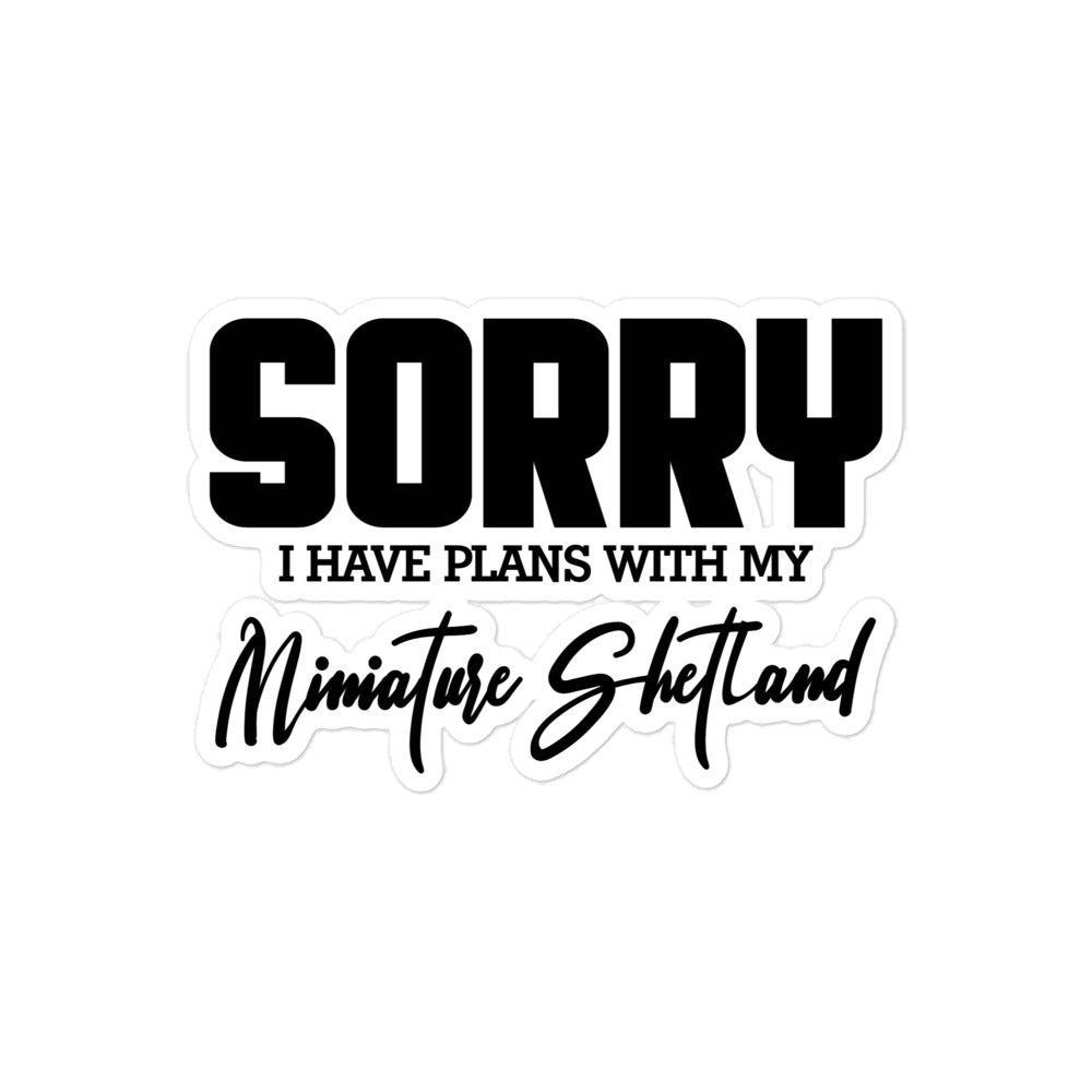 MINIATURE SHETLAND - Bubble-free stickers